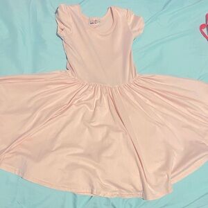 Pink Short Sleeve Dress